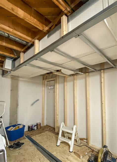 box in ductwork with metal studs|ceiling for ductwork.